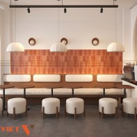 Thiết kế quán coffee diện tích 50m2 tại Vân Trung Bắc Ninh  